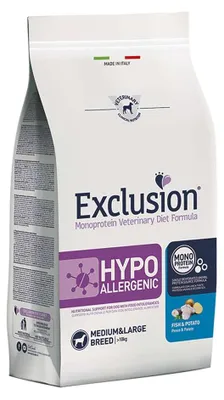Produktbild von Exclusion Hypoallergenic Fisch & Kartoffel Medium/Large
