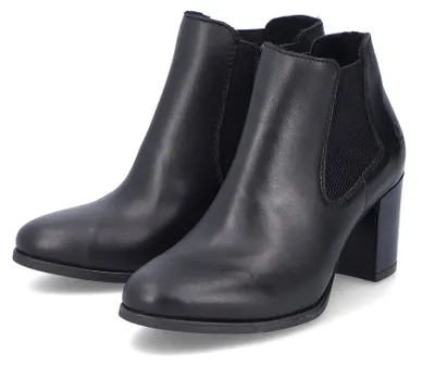 Produktbild von Rieker Echtleder Damen Stiefelette schwarz 50194-00, Damen:40 EU