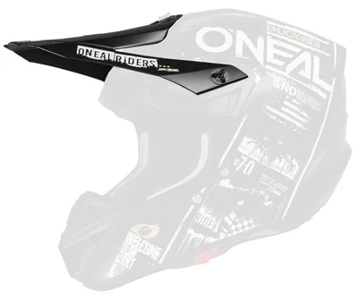 Produktbild von O'NEAL Helmschirm 5SRS Polyacrylite Attack V.23, Einheitsgröße, Schwarz weiß