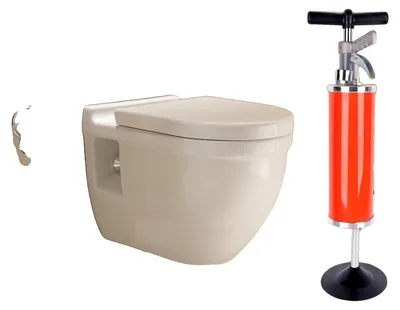 Productafbeelding van Toiletontstopper, 20 cm x 53,3 cm, 0,7 MPa druk, geschikt voor buisdiameters van 30-130 mm, machinegewicht 3,9 kg, luchtkamergrootte 118 mm - 350 mm