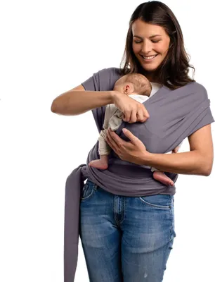 Immagine prodotto di BOBA Wrap Sciarpa porta bebè, grigio scuro