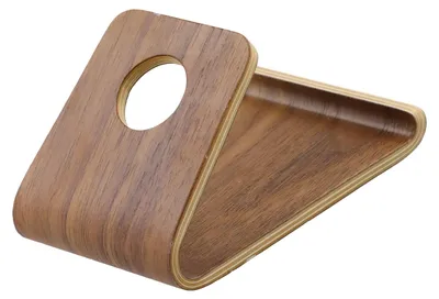 Produktbild von Handyhalterung Smartphonehalter Handyständer - Massivholz - Nussbaum - Für Schreibtisch und Nachttisch