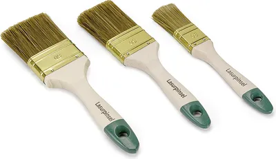 Produktbild von Plid Premium Lasurpinsel 3-tlg. Pinselset Flachpinsel Lackpinsel