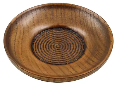 Holz-Untersetzer, 6 Stück, rund, 10,5 cm, natur