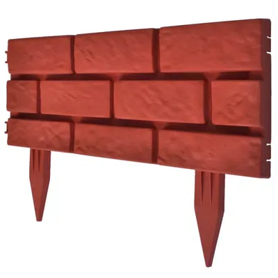Produktbild von Rasenkanten 11 Stk. Backstein-Design