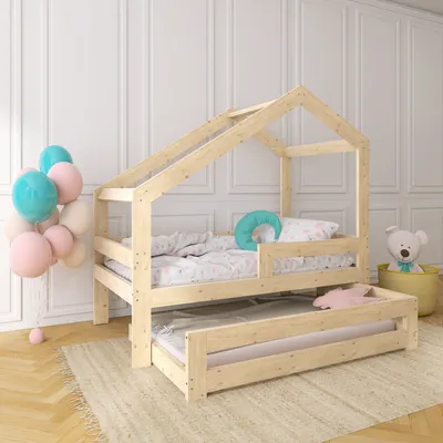Produktbild von Ausziehbett mit Rausfallschutz Asymmetrisch 180x90/160x80