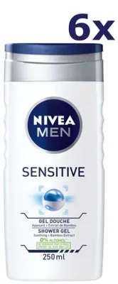 Produktbild von 6x Nivea Douchegel Men - Sensitive 250 ml