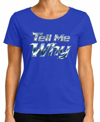 Obrázok produktu pre Tell Me Why I Want It That Way – Chrome, popová hudba, nostalgia, chlapčenská skupina, dámske tričko, modrá farba, veľkosť L