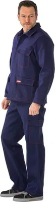 Produktbild von Hitze-/Schweißerschutz Jacke 500 g/m² marine Größe 58