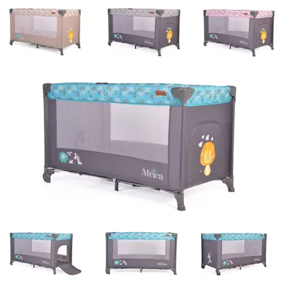Produktbild von Cangaroo Reisebett Africa Laufstall Seiteneingang Matratze Sichtfenster Tasche
