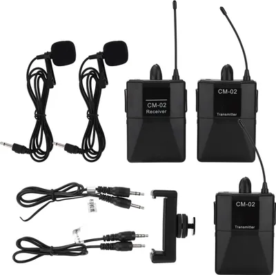 Produktbild von 16 Kanal UHF Wireless 1 für 2 Lavalier -Mikrofon -SLR -Kamera -Filminterviews