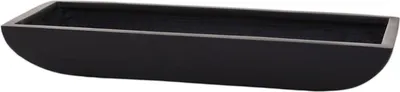 Image de VIVANNO Coupe décorative en fibre de verre ZOEY Coupe, anthracite mat - 64x24x10 cm