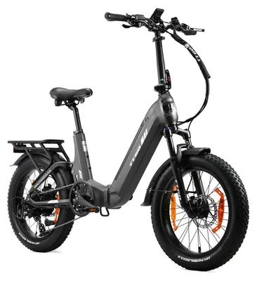 Obrázek produktu pro Skládací elektrokolo – fatbike, kola 51 cm – baterie 48V 15Ah – motor 250W na zadní nápravě – senzor točivého momentu 70 Nm – hydraulické kotoučové brzdy – šedá barva