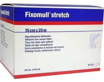 Productafbeelding van Fixomull, rekbare, huidvriendelijke zelfklevende verbandpleister, 15 cm x 20 m, 1 stuk