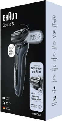 Obrázek produktu pro Braun Series 6 61-N1000s Grey Wet&Dry holicí strojek