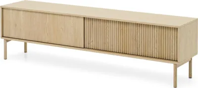 Productafbeelding van FURNLUX TV-meubel Tavo, eikenhout, 187 cm / Hoofdkleur: Beige / Afmetingen: 187 x 52 x 40 cm