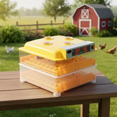 Produktbild von Inkubator 96 Eier Brutapparat Huhn Wendung Automatisch Flächenbrüter Temperatur