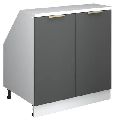 Obrázek produktu pro Šikmá skříň Vicco Rion Antracitově zlatý 80 x 81.6 cm se 2 dveřmi, korpus skříně hloubka 60 cm, Model 60045