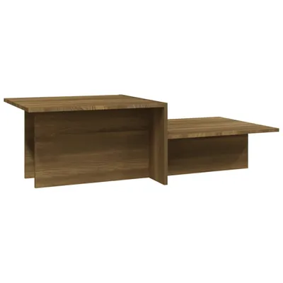 Image de vidaXL Table basse marron imitation chêne 111,5x50x33 cm Bois composite