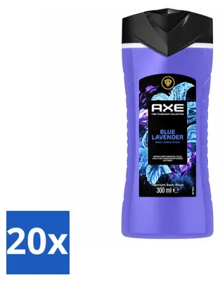 Imagen del producto de 20 unidades de gel de ducha AXE Aroma Lavanda, 300 ml cada uno. Paquete económico