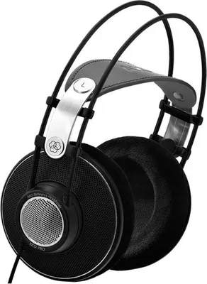 Produktbild von Kopfhörer Over-Ear, halbgeöffnet AKG K612PRO Schwarz 12 39500 Hz 120 Ohm 101 dB Kabelgebunden