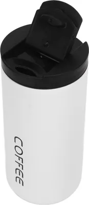 Produktbild von Kaffeetasse, 400 ml, Vakuum-Edelstahl, einfacher, stilvoller, tragbarer, isolierter Wasserbecher