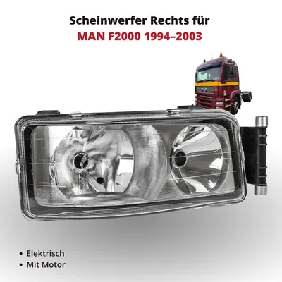 Immagine prodotto di Faro anteriore destro per MAN TGA / TGL / Lion’s Classic 2003–2009 | elettrico | OEM 81.25101.6450