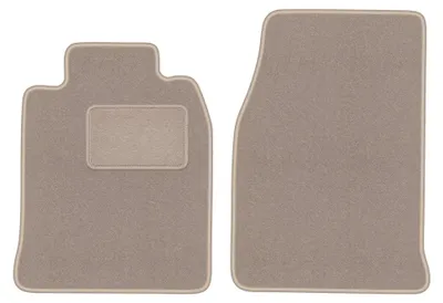 Image de Tapis avant en moquette pour Porsche 968 1976-1988 (coupé) – 2 pièces, beiges, sur mesure – Wielganizator LUX