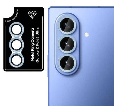 Produktbild von Kamera Schutzglas Linsenschutz für Samsung Galaxy Z Fold8 Ultra 9H Glas Blau