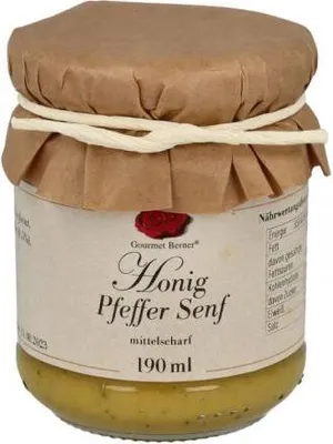 Obrázek produktu pro Medová pepřová hořčice, 190 ml