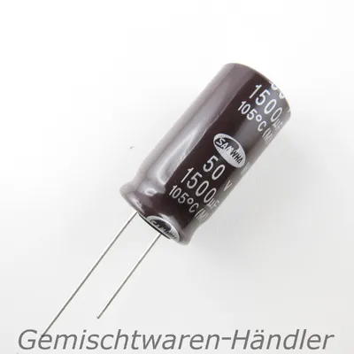 Produktbild von Marken Elko 1500µF 50V Kondensator Elektrolytkondensator mF uF SAMWHA Capacitor