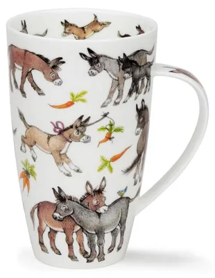 Fine Bone China Tasse 0,6 L mit Esel-Motiv, Henley