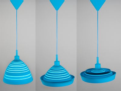Hängeleuchte Silly blue Ranex 6000.580 Silikonlampe blau