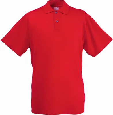 Produktbild von Piqué Polo | Fruit of the Loom (FOL63214), Farbe:red, Größe:XXL