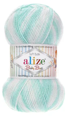 100g Baby-Strickgarn ALIZE Baby Best Batik 6659, Antipilling, Babywolle, Farbwahl