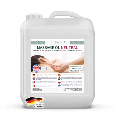 Produktbild von Kitama Massageöl tral 10L ohne Duft für Physio, Thai-Massage & Wellness