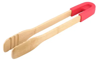 Productafbeelding van Houten Keukentang voor Grillen en Serveren - Rood