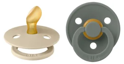 Productafbeelding van Bibs Fopspeen 0-6 Maanden Anatomic Vanilla/pine (2 stuks)