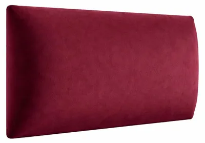 Produktbild von Polsterpaneel - Wandkissen 50x25cm - Wandpolster - Bettkopfteil - Wandpaneel 3D Dunkelrot
