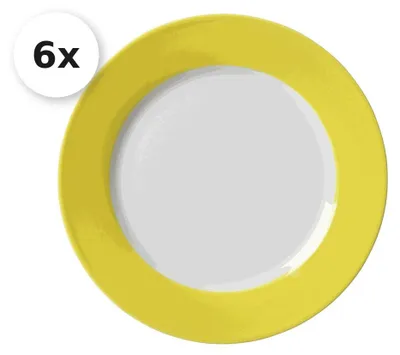 Produktbild von 6er Dessertteller / Frühstücksteller 20cm Doppio sonnengelb
