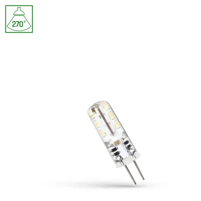 Produktbild von Spectrum LED Leuchtmittel Stiftsockel 1,5W G4 klar 12V 110lm Tageslicht 6000K kaltweiß 270°