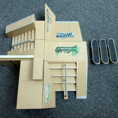 Image de Kit skatepark, pièces de rampe pour skateboard à doigts, accessoires d'entraînement durables d'Ultimate Parks