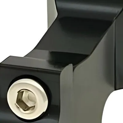 Immagine prodotto di Supporto per specchio CNC 22 mm / M8 filettatura sinistra - nero