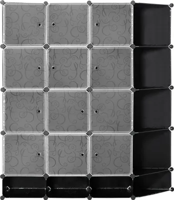 Produktbild von Küchenwagen mit 4 Rollen, 2 Ablagen und Griffen, 75 cm x 40 cm x 80 cm, Schwarz