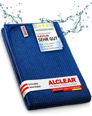 Produktbild von ALCLEAR 820901 Microfasertuch Auto & Haushalt, 60x40 cm, blaues Trockentuch