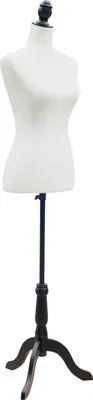 Produktbild von HOMCOM-Schneiderpuppe-Schaumstoff, Metall-38L x 38B x 168H cm-Weiß