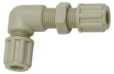 Produktbild von Riegler Winkel-Schottverbindung, M10x1,0, für Schlauch 4/6 mm, SW 14, PP