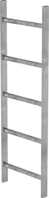 Produktbild von MUNK Schachtleiter Stahl verzinkt 400mm breit 5 Sprossen 1,40m lang