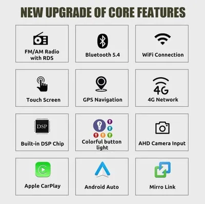 Obrázok produktu pre Autorádio – 7-palcový HD dotykový multimediálny prehrávač s funkciami Apple CarPlay a Bluetooth