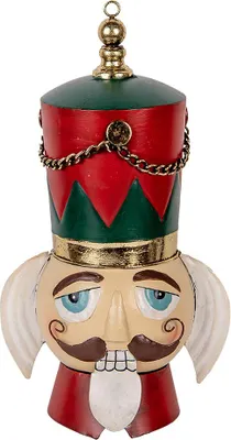 Produktbild von Clayre & Eef Weihnachtsanhänger Nussknacker 22x16x38/50 cm Rot Metall